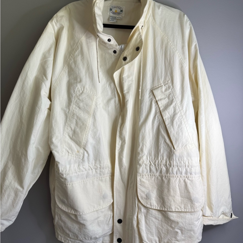 Vintage Nautica off-white jacket, size XL